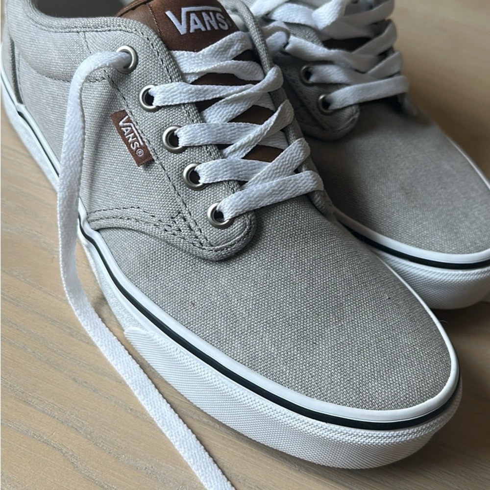 Vans Gray Skate Sneakers with Canvas Upper
